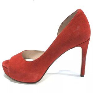 Nine West Red Suede Heels